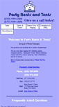 Mobile Screenshot of partyrentsandtents.com